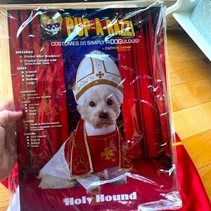 Dog Halloween Costume Pope Size LARGE Religious